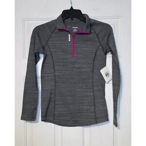 REBOOK‎ Children SZ L NWT  Gray 1/2 Zip